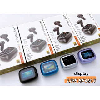 Tai nghe Bluetooth mới LIVE BEAM3 màn hình màu cảm ứng ENC + ANC tai nghe khử tiếng ồn