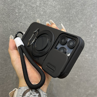 Ốp Điện Thoại Từ Tính Mới Cho Iphone 16 15 14 13 12 11 Pro Max 15 Plus Có Giá Đỡ Ô Tô Chống Sốc Ốp Lưng Cứng