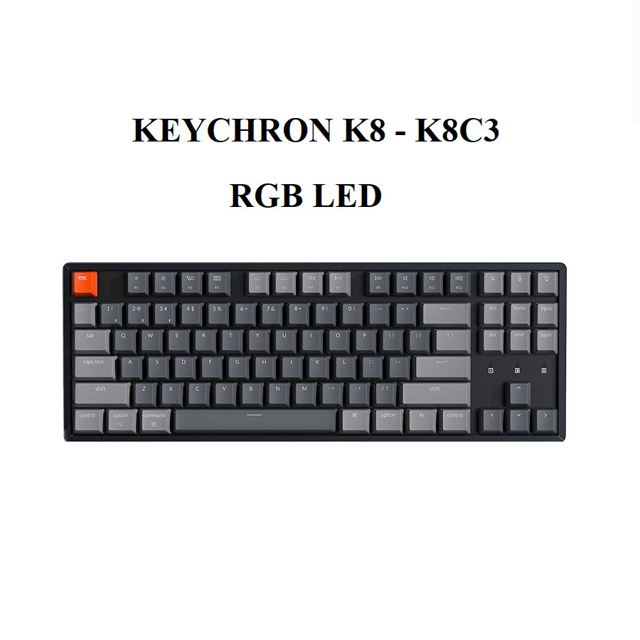 Bàn Phím Cơ không dây KEYCHRON - Keychron Aluminum Frame RGB Hotswap, hàng zin like new, BH 6 tháng | BigBuy360 - bigbuy360.vn
