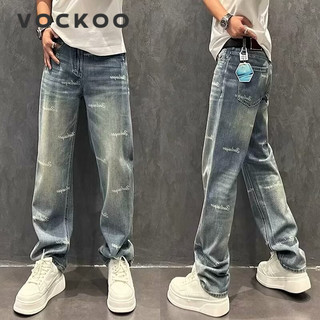 VOCKOO quần jean nam quần_ống_rộng quần dài nam 2024 NEW STYLE MNK24709XB 31Z240731