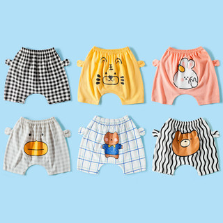 Quần short hoạt hình cotton cho bé trai/bé gái mùa hè