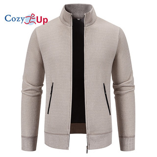  Áo len Cardigan nam Áo len có khóa kéo đầy đủ Áo len dệt kim có túi 