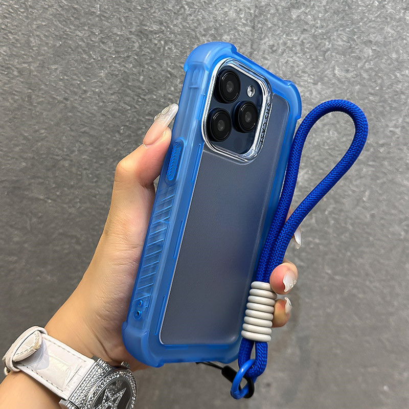 Ốp Cứng Dày 3 Trong 1 Mờ Cho 16 15 14 Promax Plus Với Pha Lê Trong Suốt Nhiều Màu Sắc Song Phương Mang Lại Dây Treo Phụ Kiện Chống Trượt