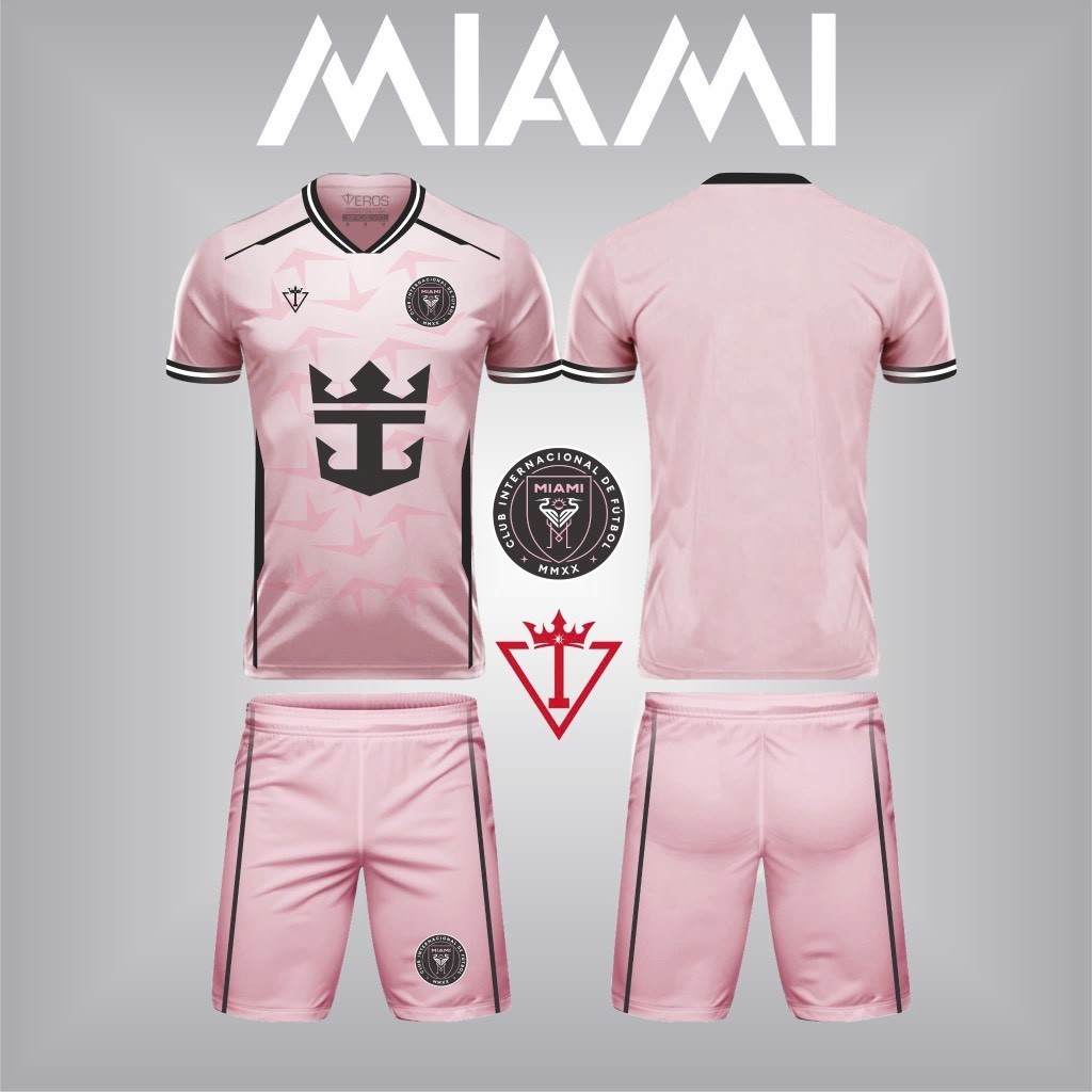 Bộ Bóng Đá Eros Inter Miami Hồng T17