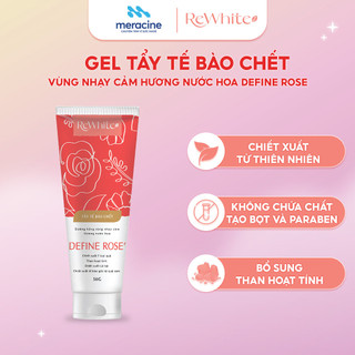 Gel tẩy tế bào chết Rewhitez dưỡng hồng vùng nhạy cảm hương nước hoa Define Rose tuýp đỏ - 50g
