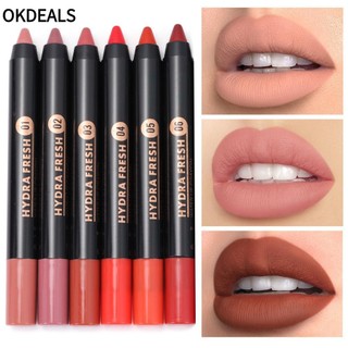 OKDEALS Môi Dạng Bút Chì Màu Nhung Lì Quyến Rũ Lâu Trôi Không Thấm Nước OKDEALS