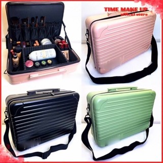 [ SIZE 40CM ] Cốp Vali Trang Điểm Cầm Tay Vỏ Nhựa Cứng Chống Trầy Kèm Dây Đeo. Cốp vali nhựa make up đa năng MS 002