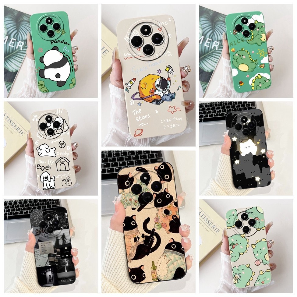 Redmi 14C Ốp Lưng Thẩm Mỹ Sang Trọng Thời Trang Hoa Gấu Trúc Dễ Thương Mèo Sơn Ốp Lưng Redmi 14C Ốp 