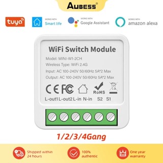 Mô-đun chuyển đổi thông minh Tuya WiFi, Điều khiển 2 chiều, Bộ ngắt công tắc Mini, Cuộc sống thông minh