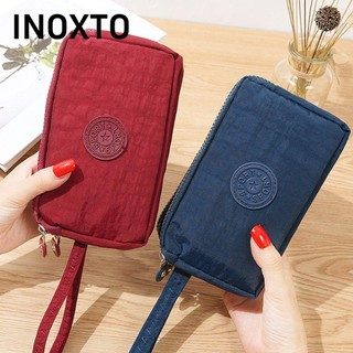 INOXTO Ví Nữ Canvas Ví Dài Đựng Thẻ Túi Điện Thoại