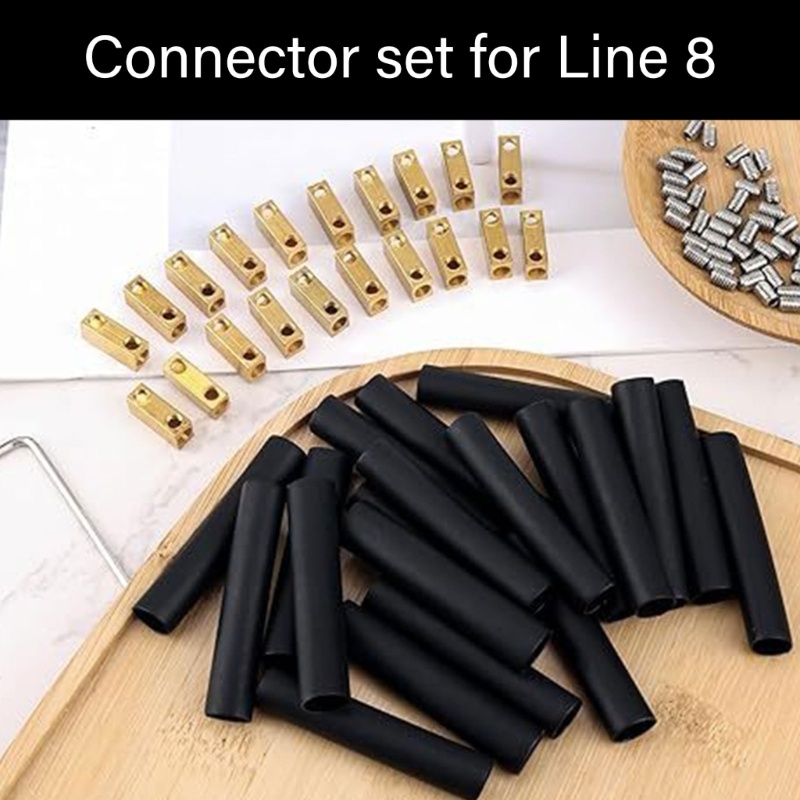 HL 20 Cái 8 AWG Docking Connector có ốc vít Ống thu nhỏ Thiết bị đầu cuối dây nhanh