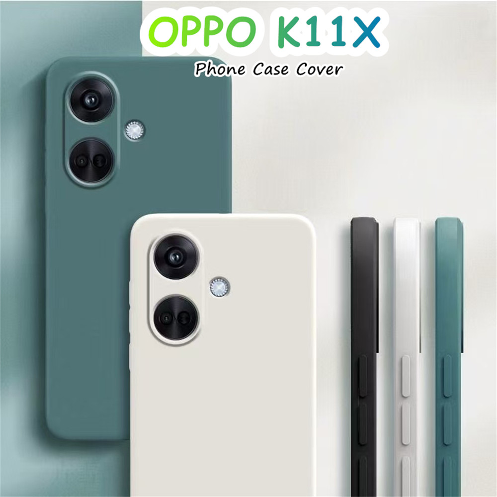 [Giao hàng nhanh] Dành cho Ốp lưng OPPO K11X Silicon chống vân tay Full Case Vỏ điện thoại màu trơn 