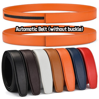  7 Màu Trung Bình 3.5CM Thắt Lưng Khóa Tự Động Không Có Khóa Thắt Lưng Da Nhiều Màu Sắc Thắt Lưng Thời Trang Nam 