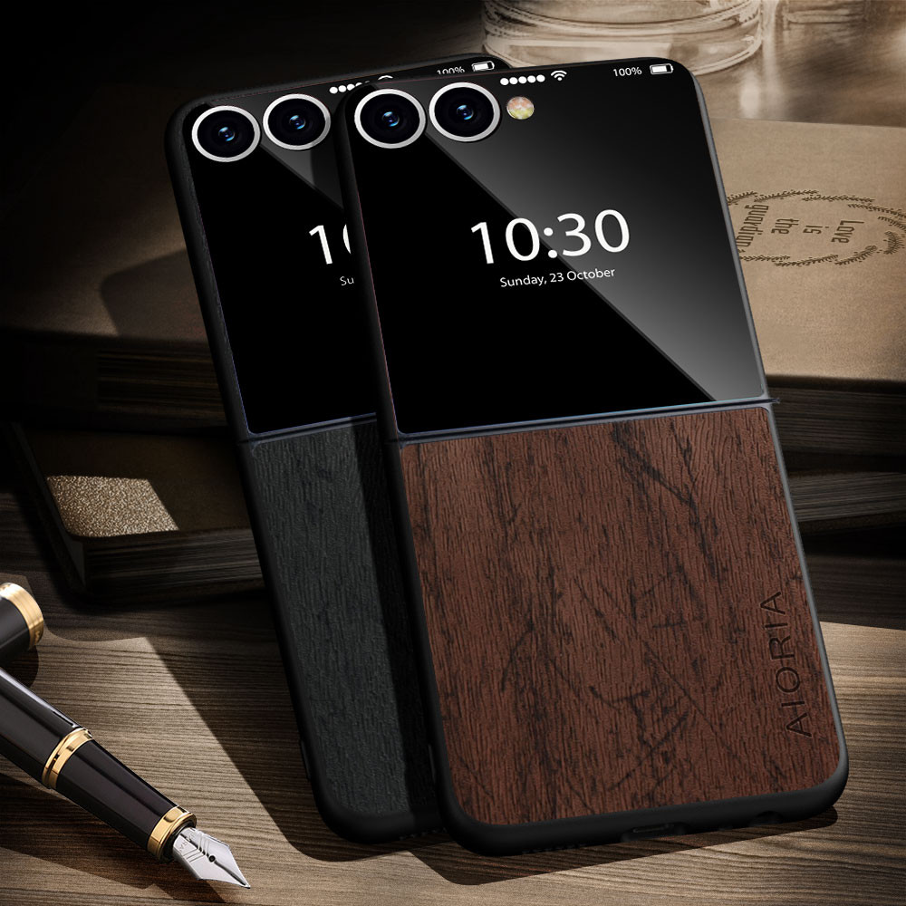 Ốp Lưng Cho Samsung Galaxy Z Flip 7 6 5 4 3 Da Vỏ Điện Thoại Sang Trọng coque Cho Galaxy Z Flip 7 Ca