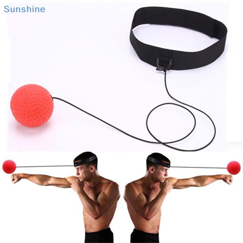 Sun Boxing Reflex Ball Head-mounted Sanda Training Hand Eye Reaction Gym Sandbag Muay Thai Boxeo Fit