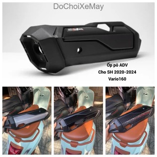  Ốp Pô Che Pô VARIO 160 - SH 2020 -> 2024 hàng VN kiểu dáng ADV lắp như ZIN không chế gắn 125i 150i 160i nhựa ABS cao cấp 