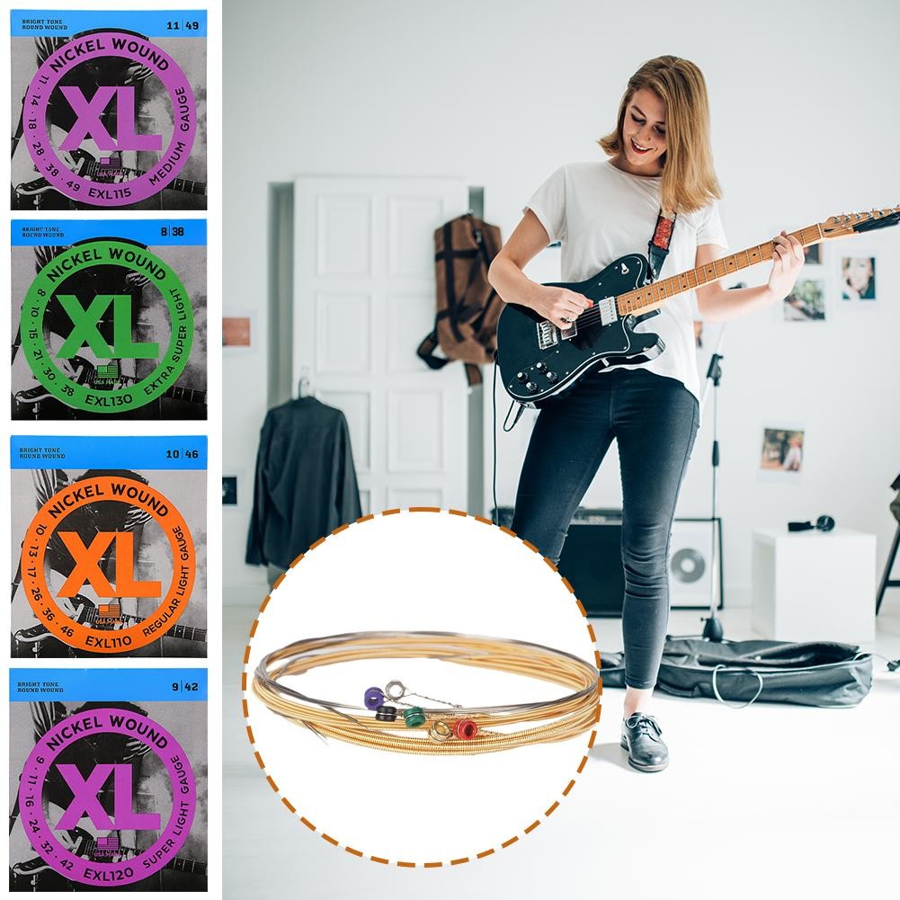 Dây đàn Guitar Exl110 DAddario Electric Thời trang Âm nhạc mát mẻ Hữu ích S7E8