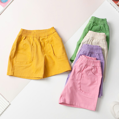 Quần trẻ em bé gái - Q05 Quần short kaki LITIBABY size 4 đến 12 tuổi