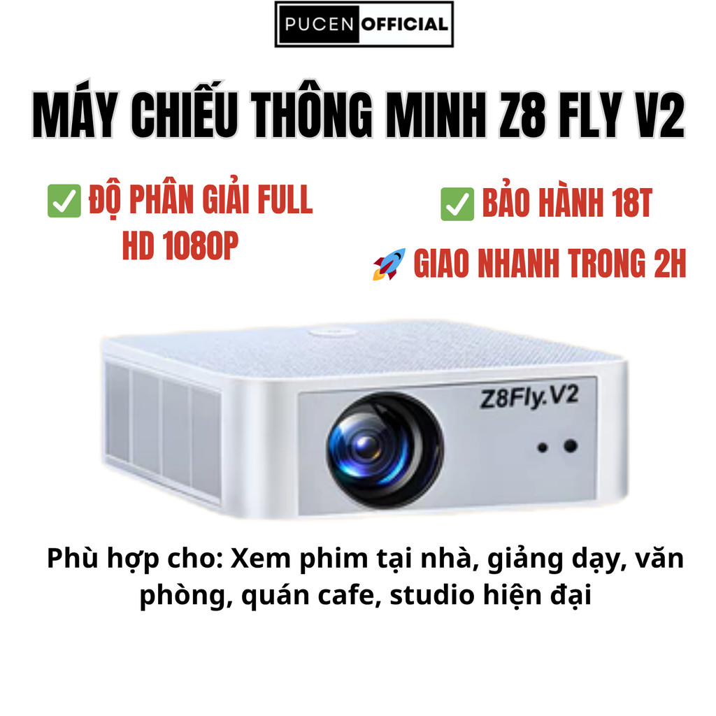 Máy chiếu Z8 Fly V2 TẶNG USB 64GB – chiếu phim, dạy học, đi cảnh, sử dụng tại nhà & văn phòng cao cấ