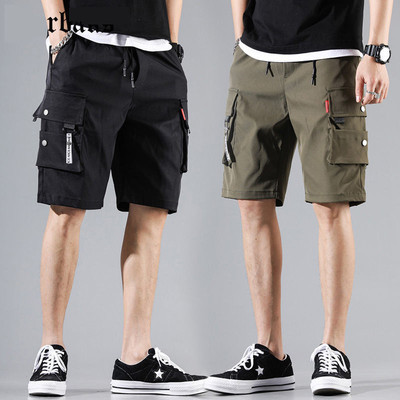 Quần short nam phong cách Hàn Quốc, nhiều túi và độ đàn hồi cao WL073