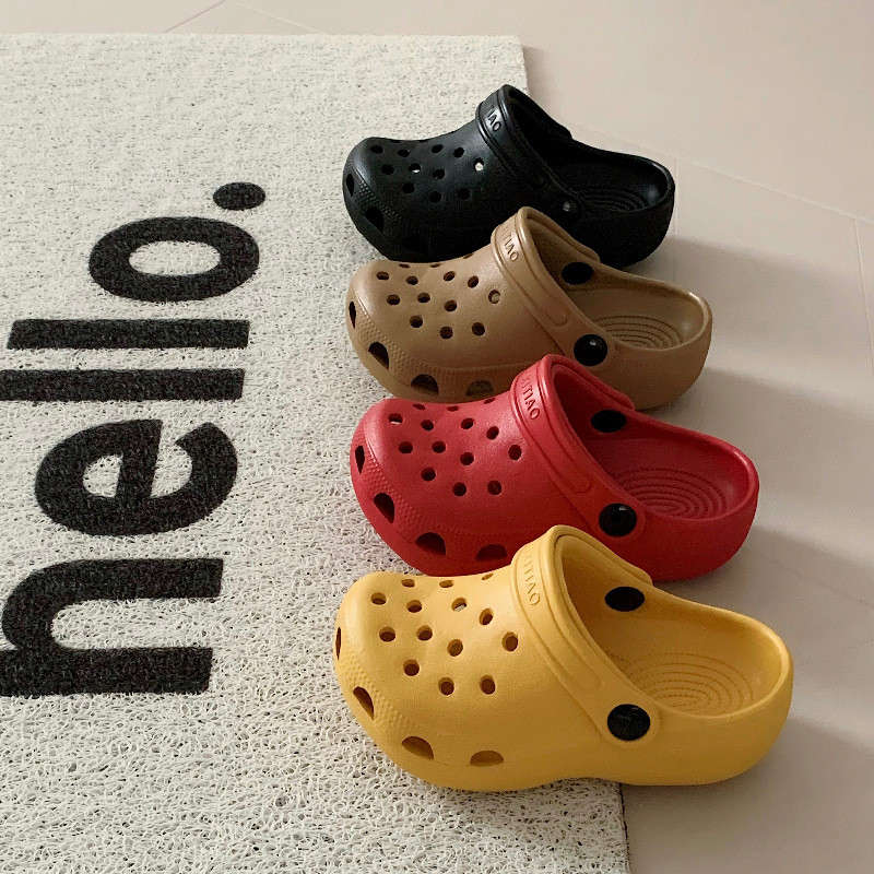 Xixitiao Ngoài Trời Thường Ngày Đơn Giản Bé Trai Bé Gái Đế Mềm Thoải Mái Giày Sandal Đi Biển Phong Cách Mới