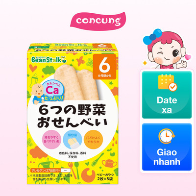 Bánh gạo 6 loại rau củ Bean Stalk 20g