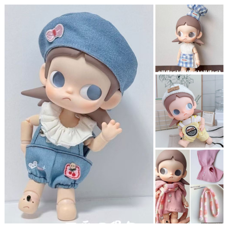 20cm Zsiga Đầu 1/8bjd Gazi Sister Doll Phụ Kiện Quần Áo Bé Di Chuyển Được