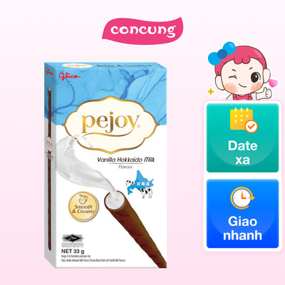 Bánh Pejoy kem Vanilla sữa Hokkaido 33g