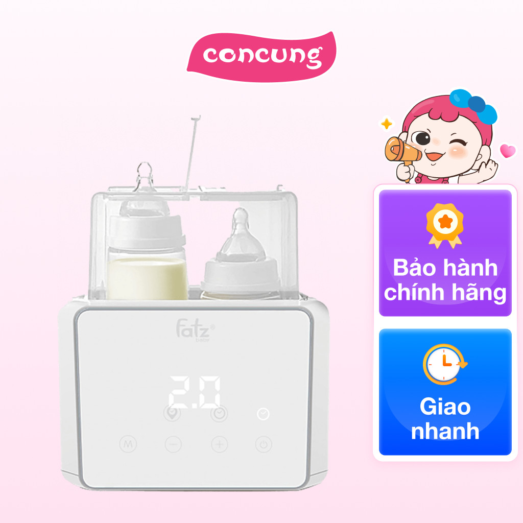 Máy Hâm Sữa Tiệt Trùng Điện Tử Duo 3 Fatzbaby Fb3093Vn