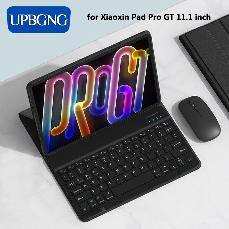 Bao Da Có Vỏ Bàn Phím Cho Xiaoxin Pad Pro GT 11.1 inch Funda Stand Shell Bàn Phím Không Dây Cho Leno