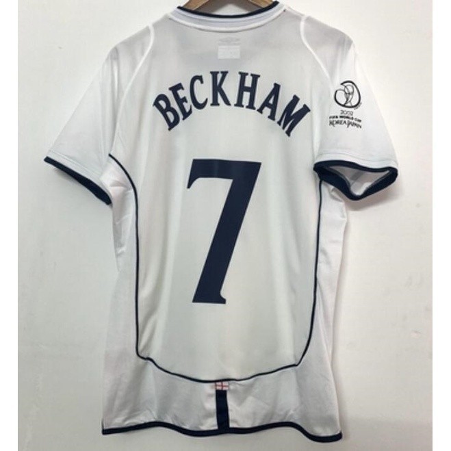 Anh 2002 ENG Nhà Retro Bóng Đá Jersey Bóng Đá Retro Jersey Tiếng Anh Jersey Áo Anh Beckham Jersey-S8