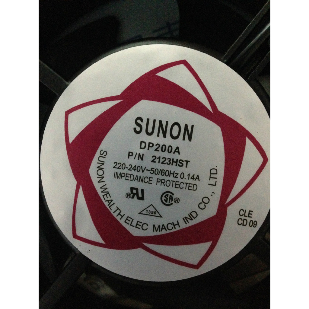 Quạt lõi đồng SUN0N120 * 120 * 38 220V12038dp200 Quạt trục Làm mát bằng dầu bằng vít