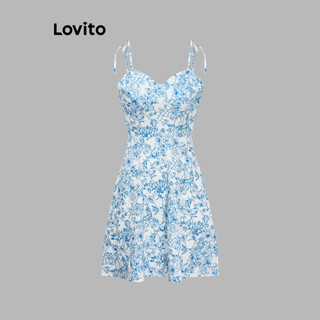 Đầm Lovito họa tiết hoa thời trang thanh lịch cho nữ L91AD240
