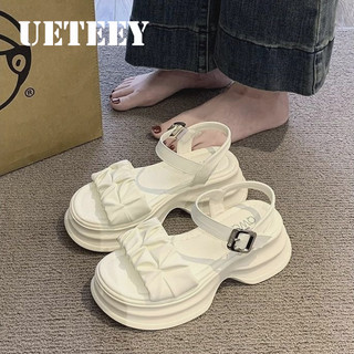 UETEEY  dép sandal nữ Chống Trượt Cá tính Lịch lãm Thời trang Kiểu dáng độc đáo Phù hợp Độc lạ FDL24702CS 28Z240711
