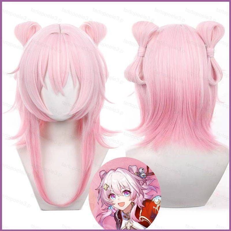 Ellen Honkai Star Rail March 7th Cosplay Tóc Giả Da Đầu Nhân Tạo Anime Tóc Tóc Giả Chịu Nhiệt Tiệc H