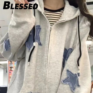 Blessed Áo Khoác hoodie áo khoác nữ zip hoodie Popular Thanh lịch cozy Độc đáo WXW2470HP4 29Z240718