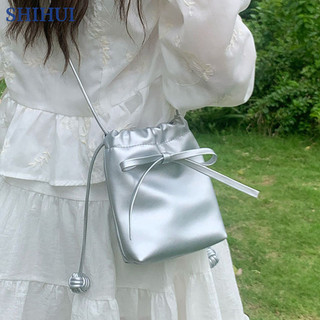 Túi đeo chéo đeo vai nữ SHIHUI Túi xô nơ đa năng thời trang Mini
