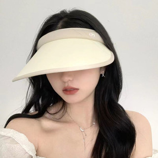Mùa Hè Mũ Chống Nắng Nữ Rỗng Top Lớn Vành Băng Lụa Tóc Cưỡi Mũ Chống Nắng