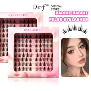  8 hàng Lông mi giả mi lông thỏ Cụm đơn EyeLash Lông mi giả dày tự nhiên 12mm 