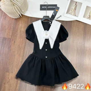 Jum váy cổ nhọn hoa đá qp caboxin