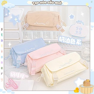  Túi đựng bút Rosyposy Our Adore  Dây rút Khóa đôi đa năng Hộp bút mềm mại nhiều ngăn màu sắc cao cấp Taphoagaunho  