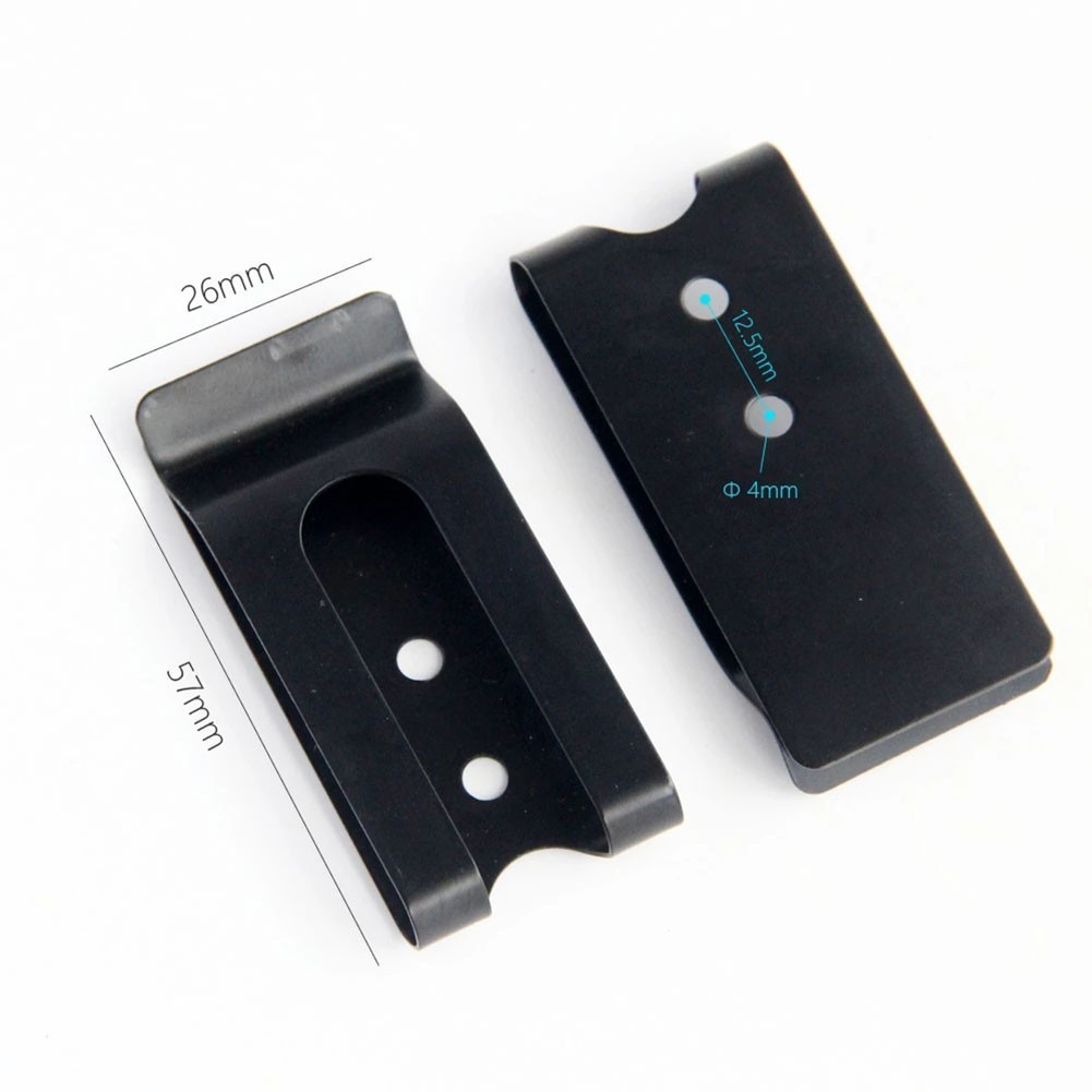 【Ready Stock】2PC Buckle Clip Holster Sheath Belt Clip Manganese Steel Hook Clasp for Leather@New