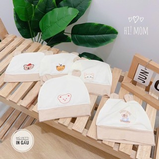 Nón sơ sinh Thun Lạnh chất Petti Hi Mom cho bé babyforlove