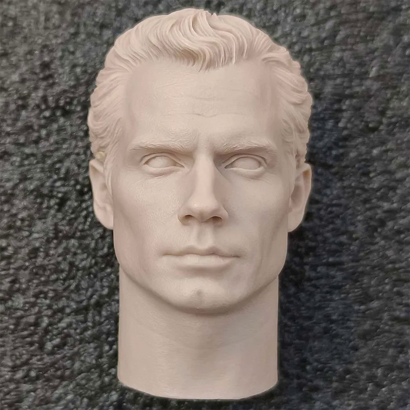 1 / 6 Đúc Nhựa Hình Ảnh Mô Hình Lắp Ráp Bộ Henry Cavill Đầu Điêu Khắc (55mm) Không Sơn Miễn Phí Vận 