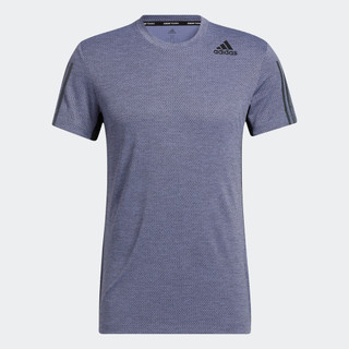 Adidas tập luyện áo thun 3 sọc heat.rdy nam màu tím h16865