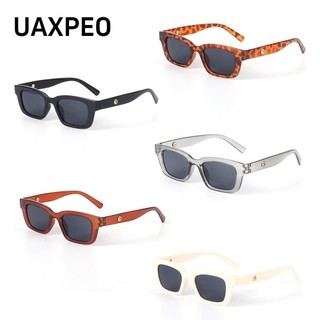 UAXPEO Vintage Rectangle Sunglasses Square Frame Sunglasses for Women Retro Sun Glasses Trendy Style New Fashion Driver Goggles UV400 Protection Ladies Eyeglasses