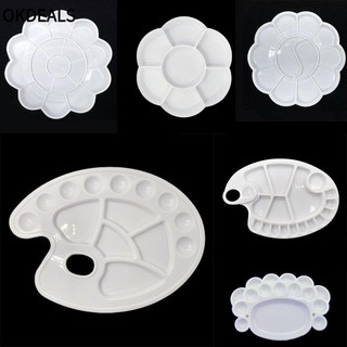 Khay đựng màu nước vẽ tranh mỹ thuật nhiều màu bằng nhựa