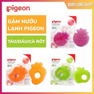 [Chính Hãng] Gặm nướu lạnh Pigeon táo / dâu / cà rốt cho bé từ 4 tháng tuổi - Ngậm nướu cho bé Pigeon