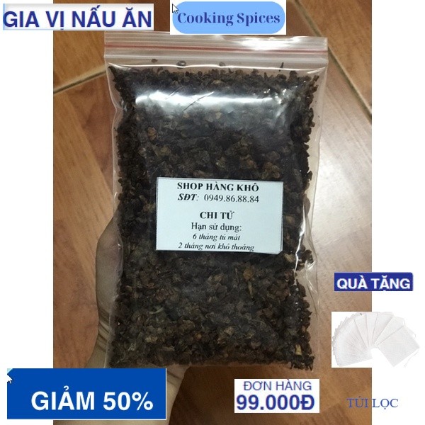 Chi tử (quả dành dành) sấy khô