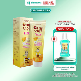Kem Đánh Răng Dược Liệu Ong Việt Giúp Răng Trắng Sáng, Chắc Khỏe, Hạn Chế Mảng Bám Tuýp 150gr TMP024